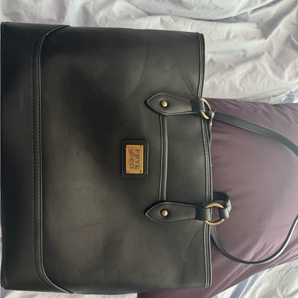 Brand New Frye & Co Tote with Gold Hardware-Black - Picture 6 of 6